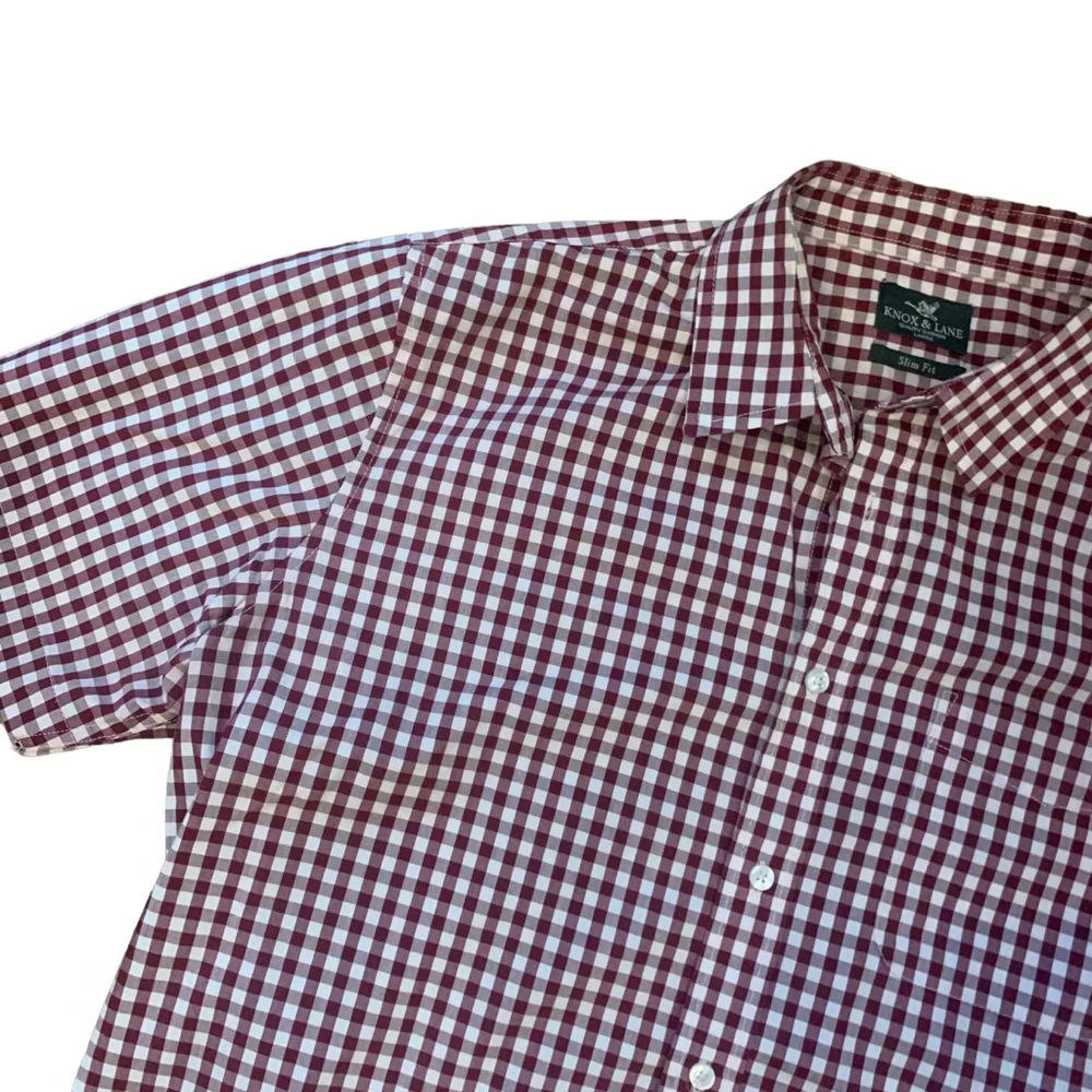 Men's Casual LARGE Short Sleeve Button Down Shirt